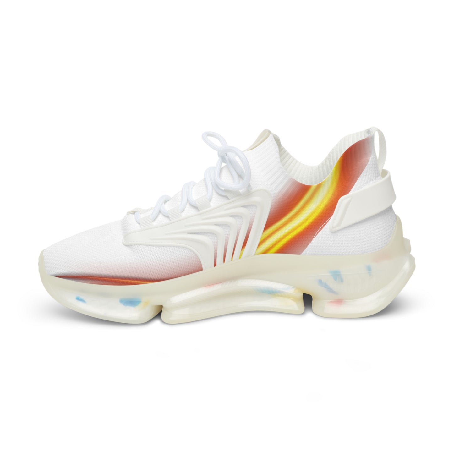 White Trendsetter Flame | Men’s Performance Sneakers | White Sole