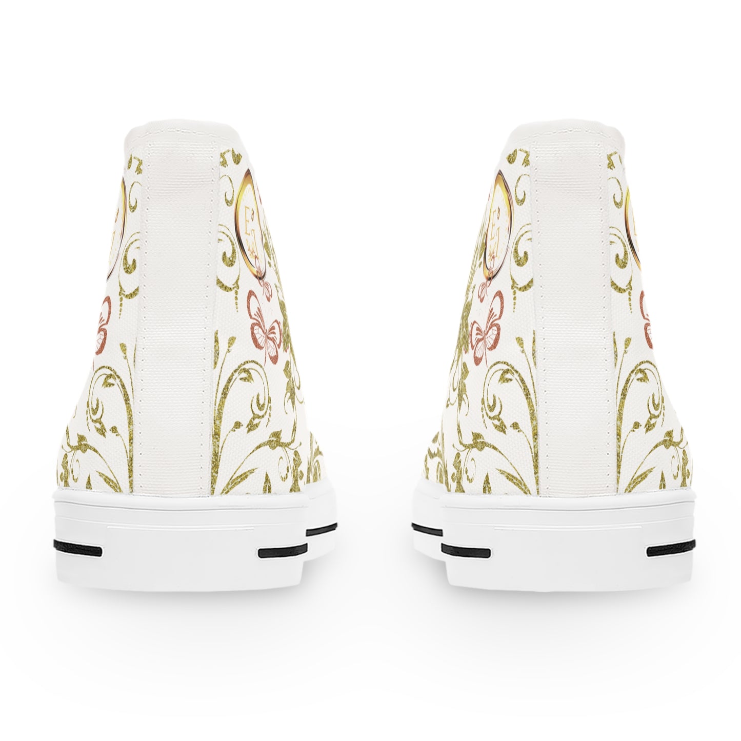 Ladies Bohemian Butterfly | White | White Sole HighTops