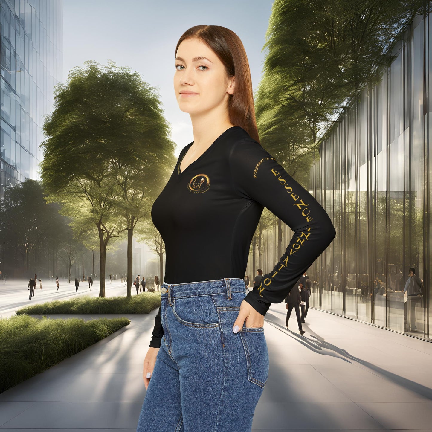 Seek More Performance VII | EI Sports LS V-Neck | Black