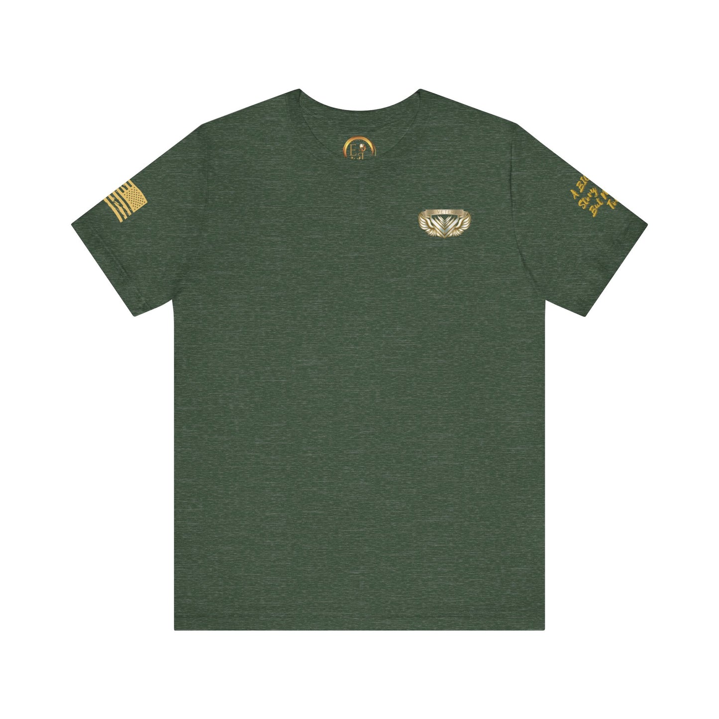 Essence Forest Veteran Tee – Deep Green Tribute Shirt