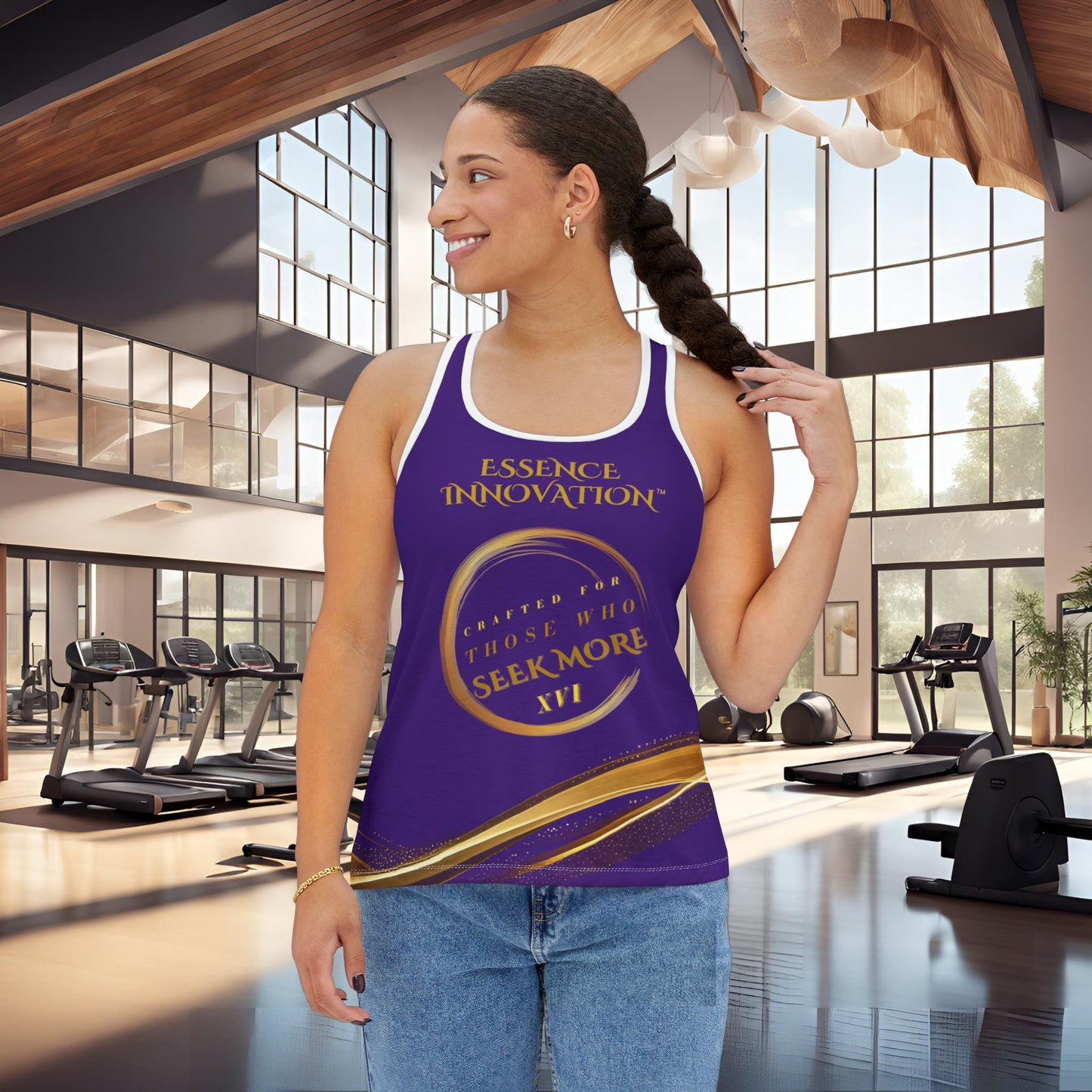 Seek More Luxe~T XVI | EI Sports Racerback Tank | Purple