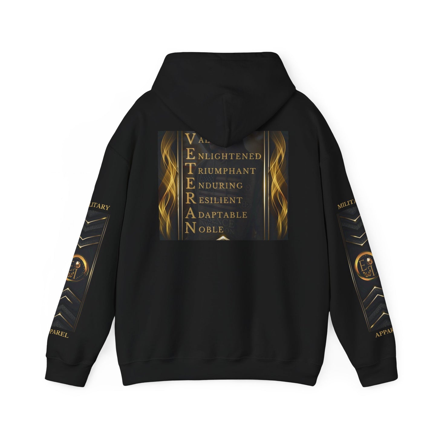 Veteran Qualities Warrior One | Black Hoodie | Strength & Resilience