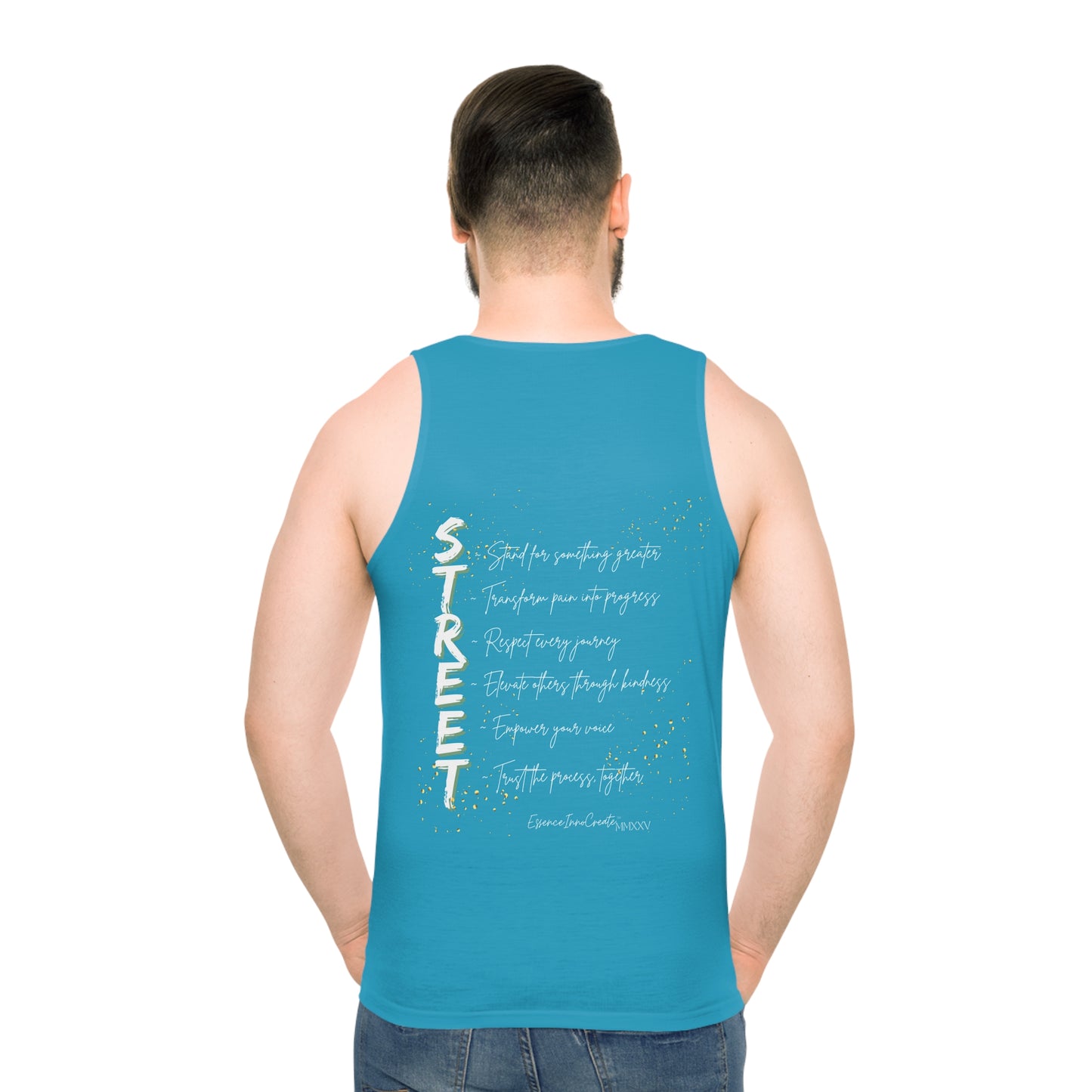 Street Wear Tank XV | EssenceInnoCreate | Turquoise
