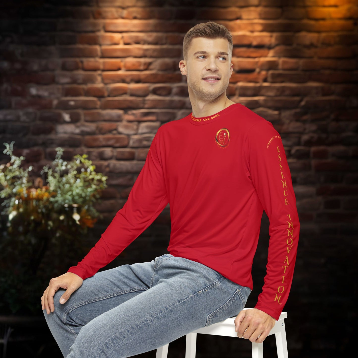 Seek More Performance X | EI Sports Long Sleeve | Dark Red