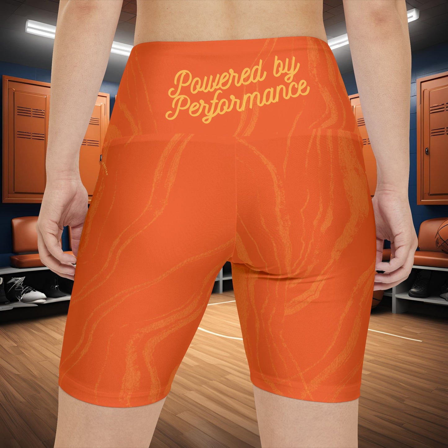 Seek More WSS XI | EI Sports Workout Shorts Striped | Orange