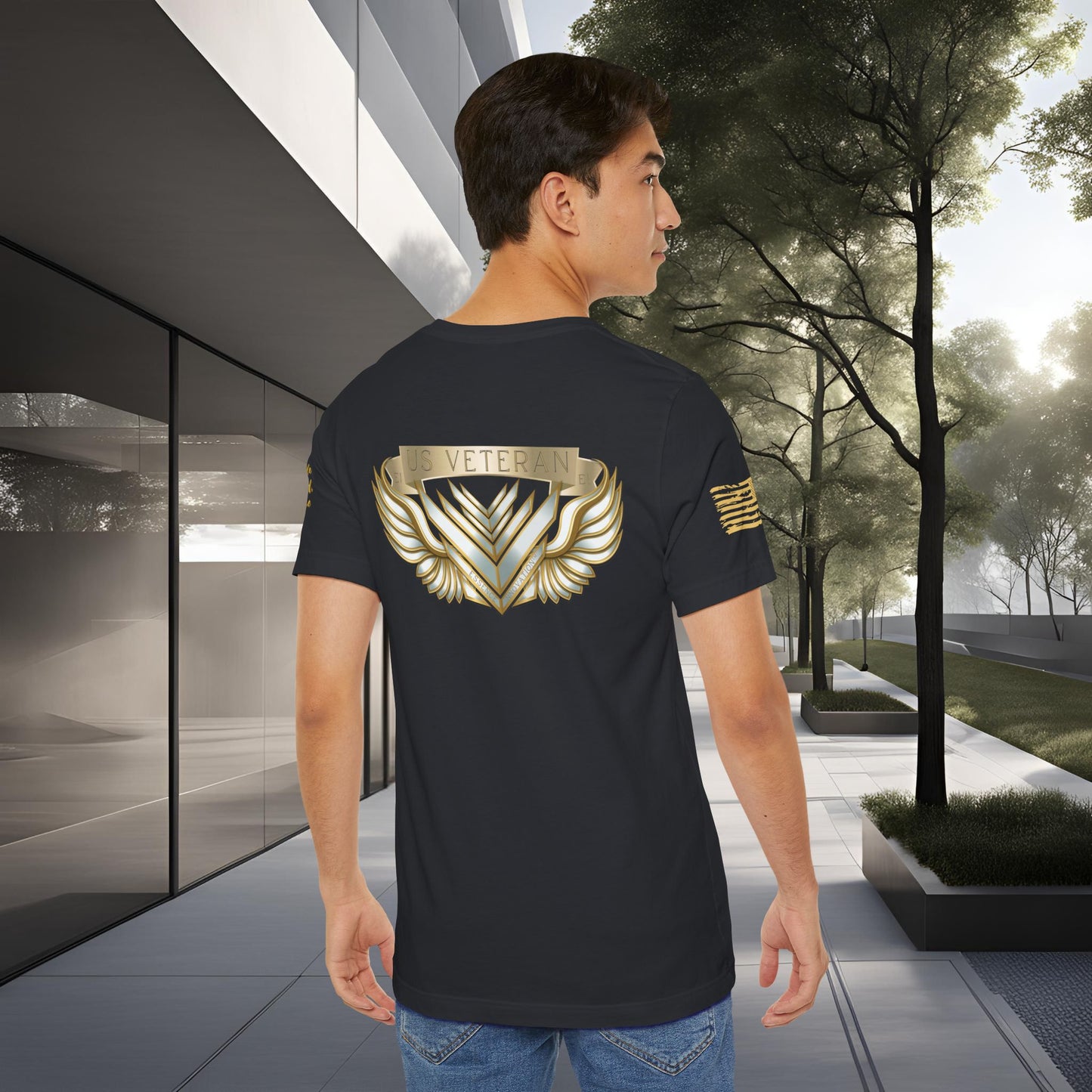 Essence Vintage Veteran Tee – Faded Black Tribute Tee