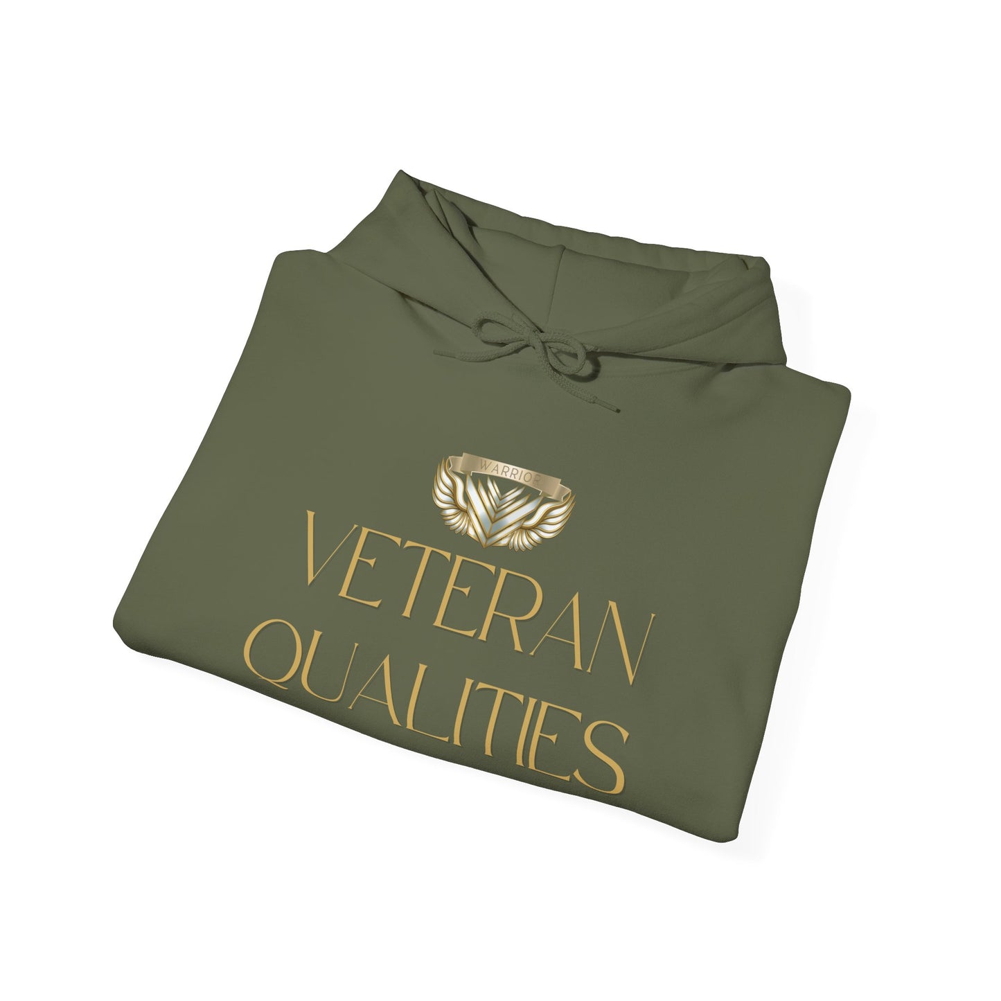 Veteran Qualities Warrior Three | MC Green Hoodie | Military & Service Tribute