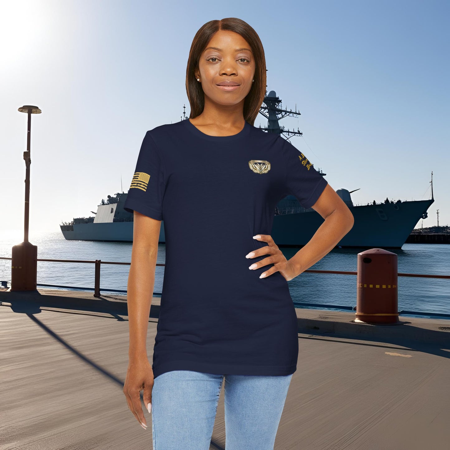 Essence Navy Veteran Tee – Deep Patriotic T-Shirt
