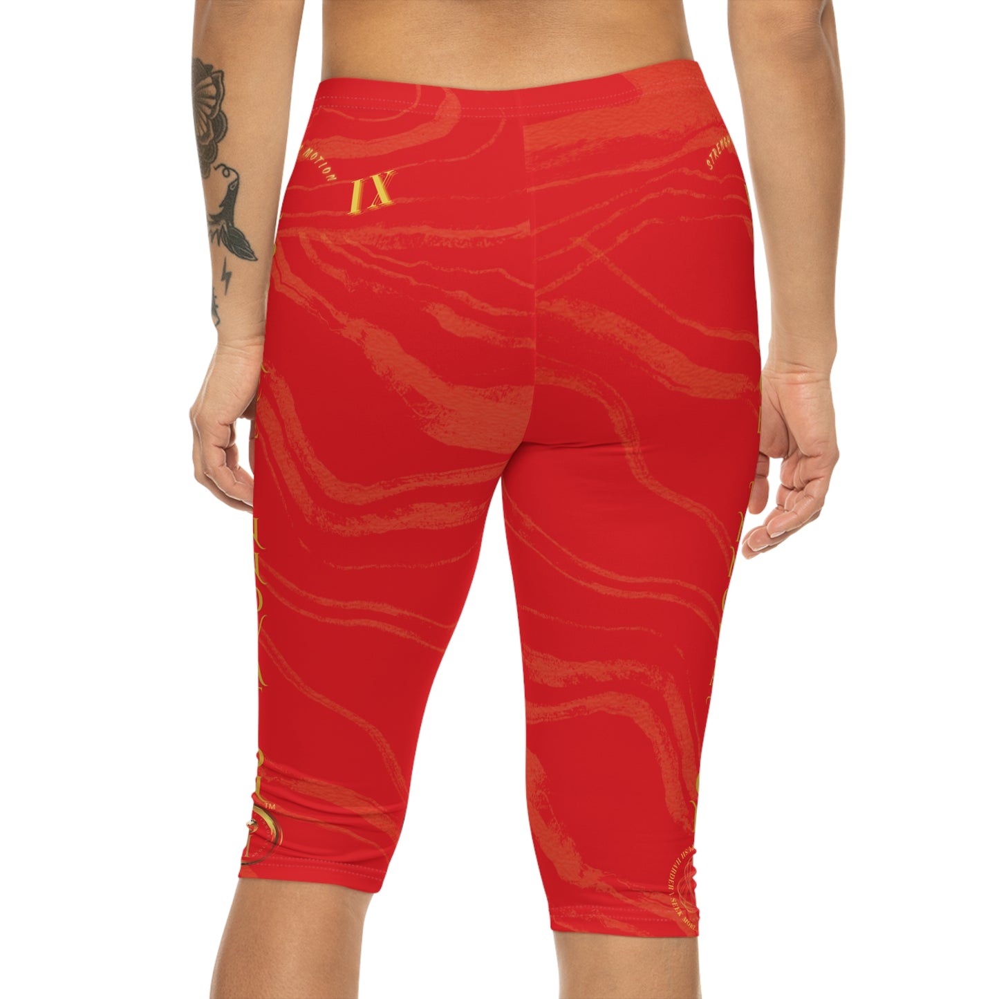 Seek More CLS IX | Capri Leggings | EI Sports | Red