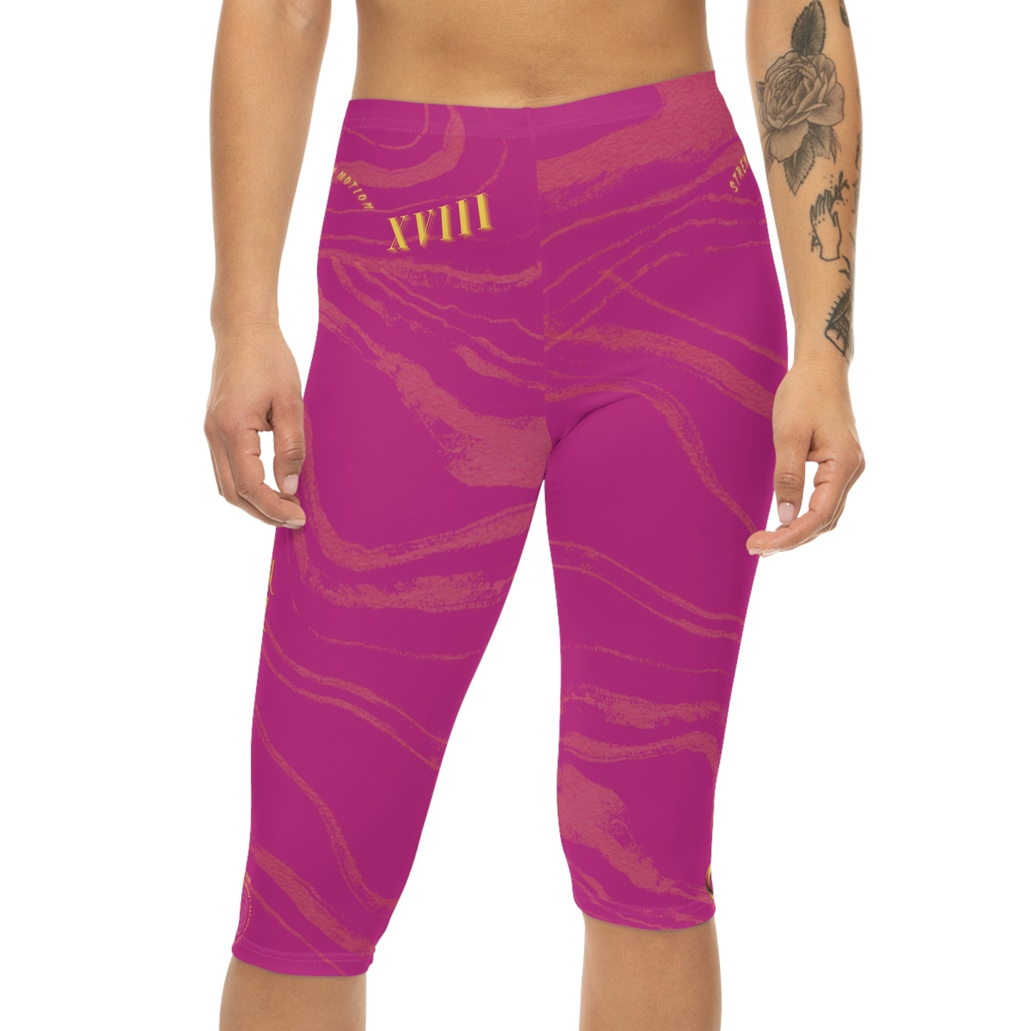 Seek More CLS XVIII | Capri Leggings | EI Sports | Dark Pink