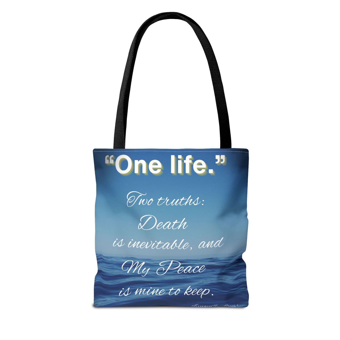 "One Life" – Two Truths Oceanic Quote Tote Bag