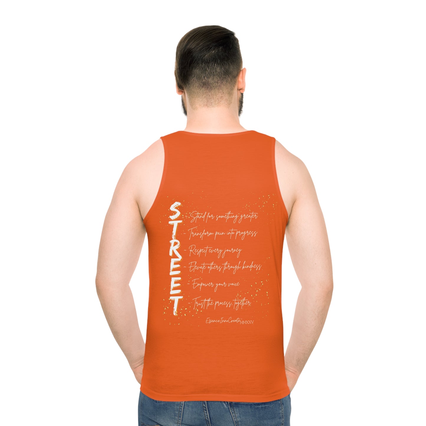 Street Wear Tank XI | EssenceInnoCreate | Orange