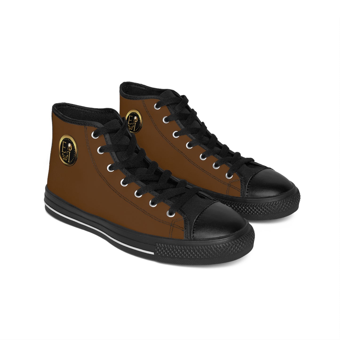 Essence Innovation Mens Streetwear | HighTop Sneakers | Brown
