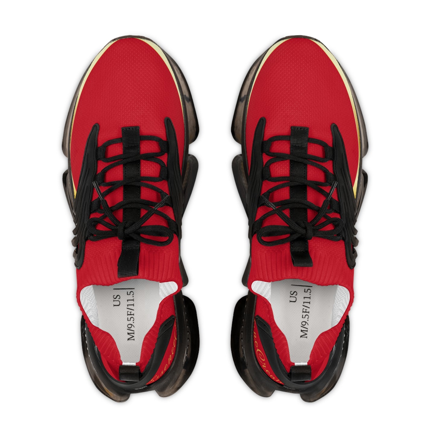 EssenceInnoCreate Dark Red | Men’s Black Trim Mesh Sneakers