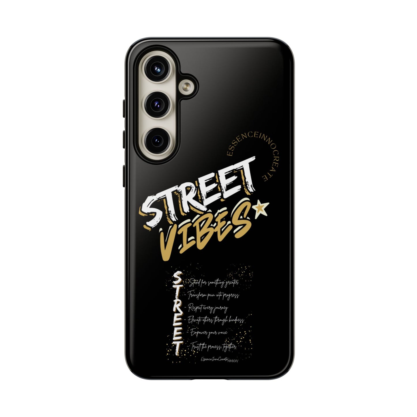EssenceInnoCreate® Street Vibes Black Phone Case