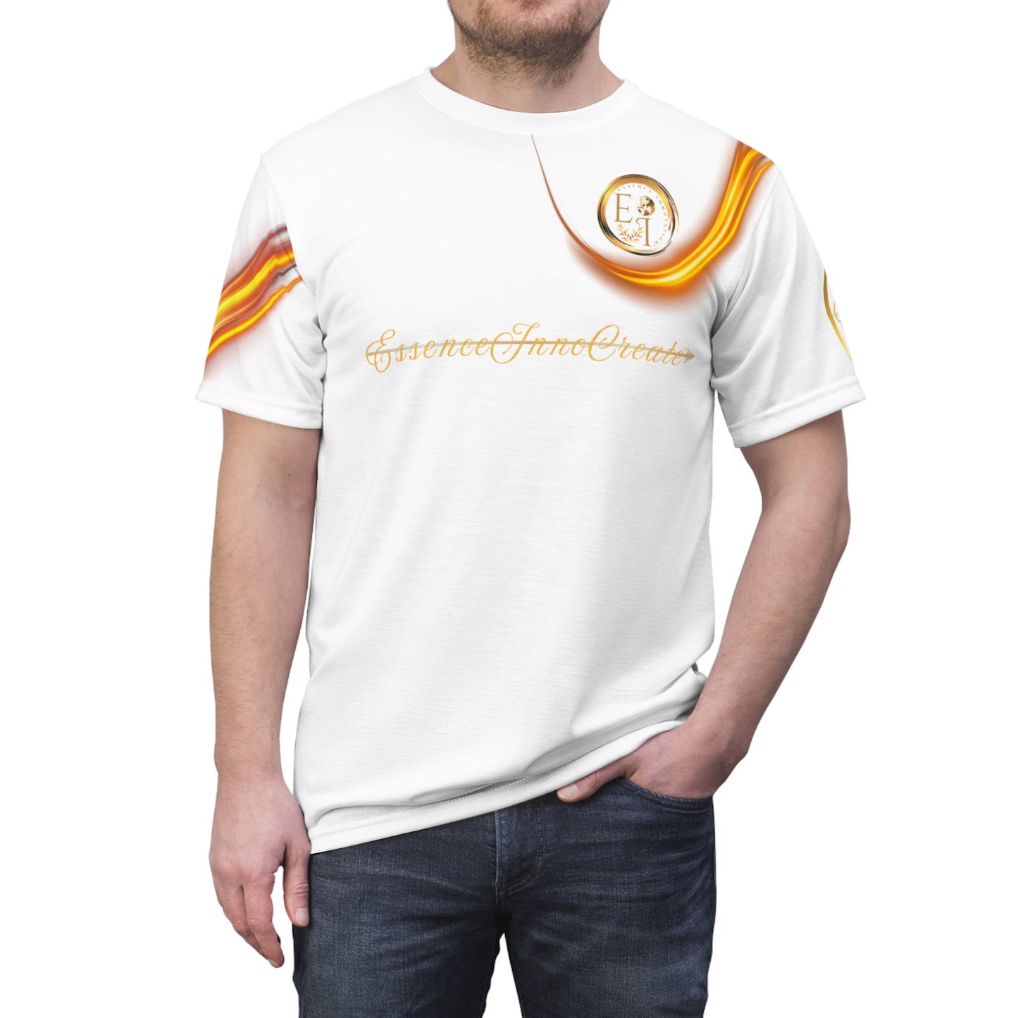 White Trendsetters Flame Tee | EssenceInnoCreate