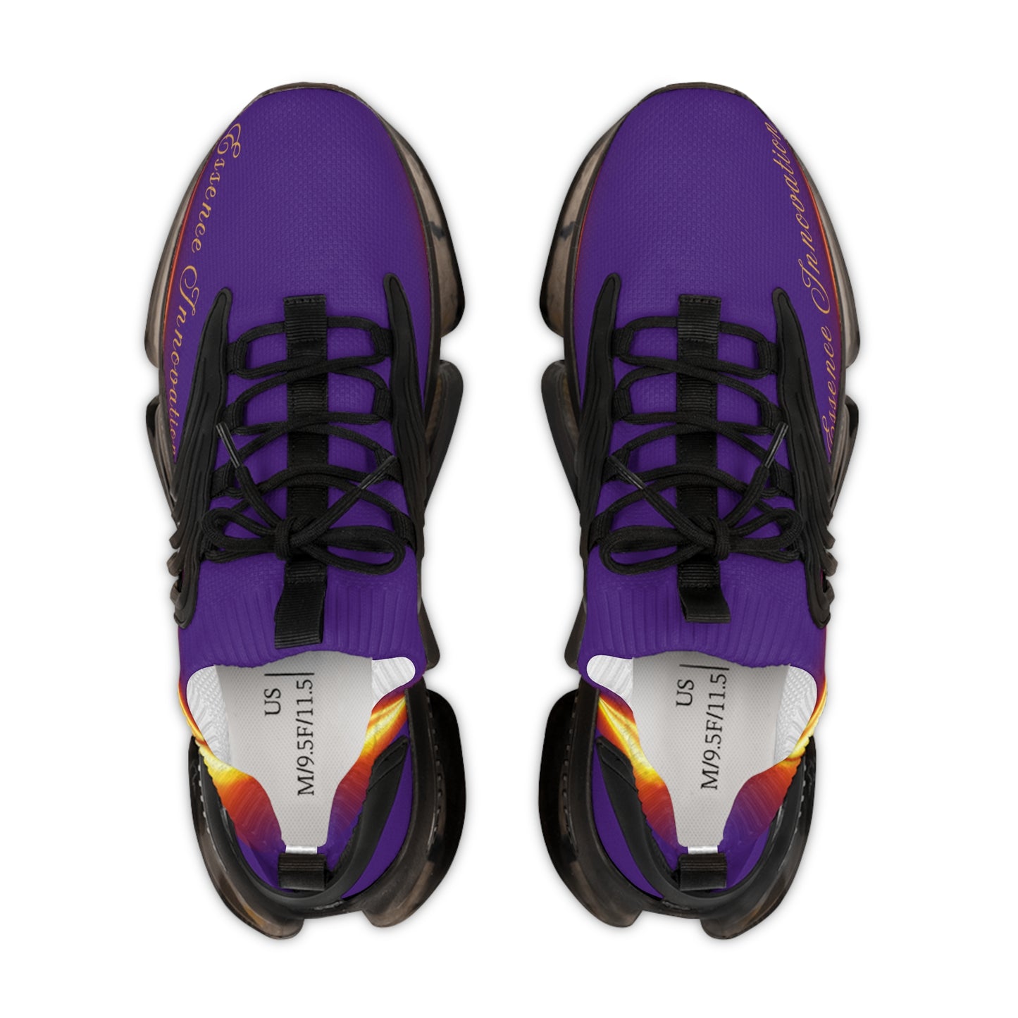 Dark Purple Trendsetter Flame | Men’s Performance Sneakers | White Sole