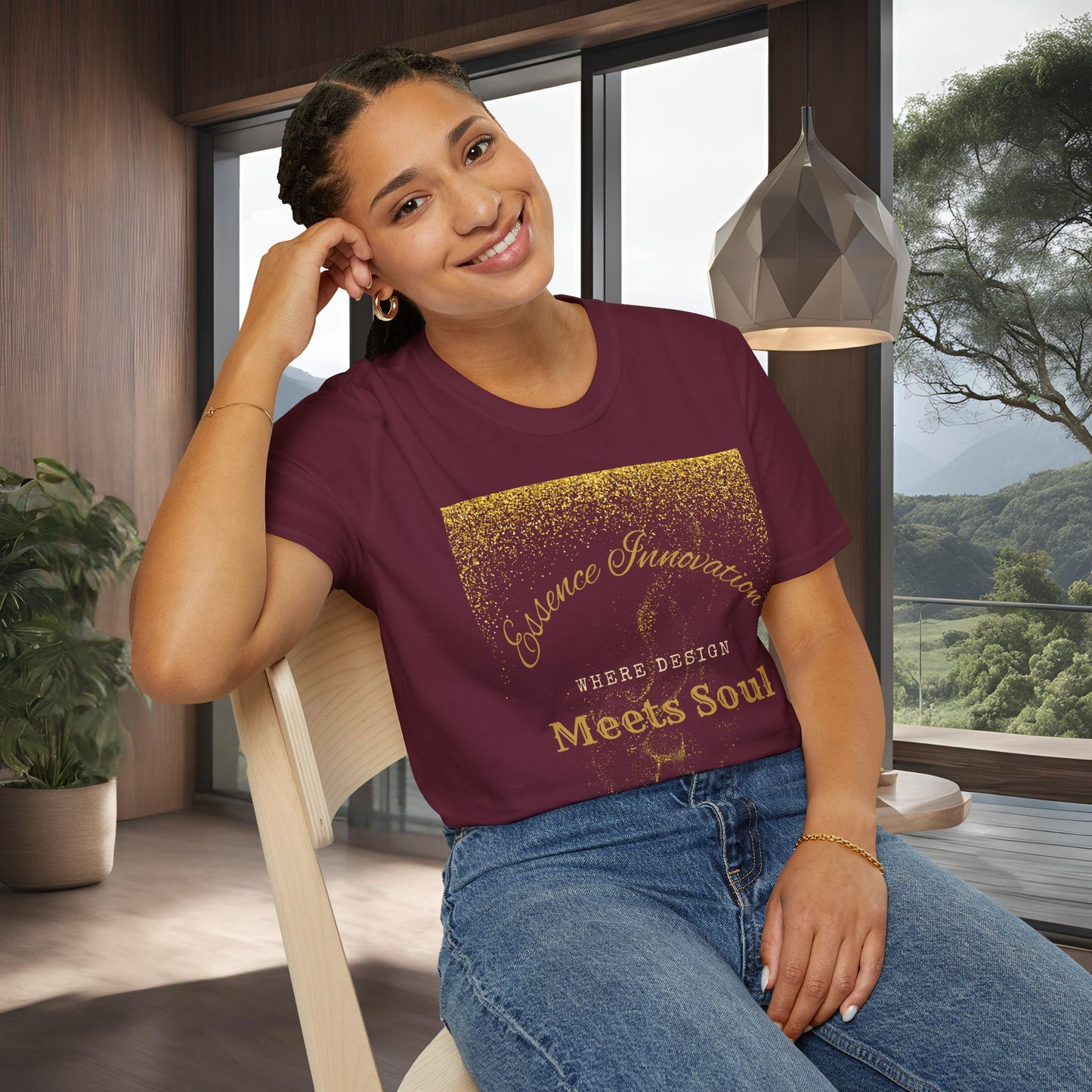 Design Meets Soul T-Shirt | Essence Innovation | 7 Colors