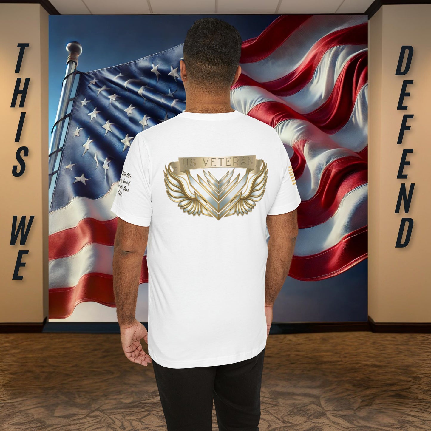 Essence White Veteran Tee – Clean Tribute T-Shirt