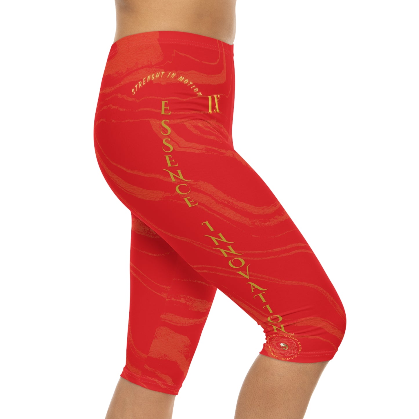 Seek More CLS IX | Capri Leggings | EI Sports | Red