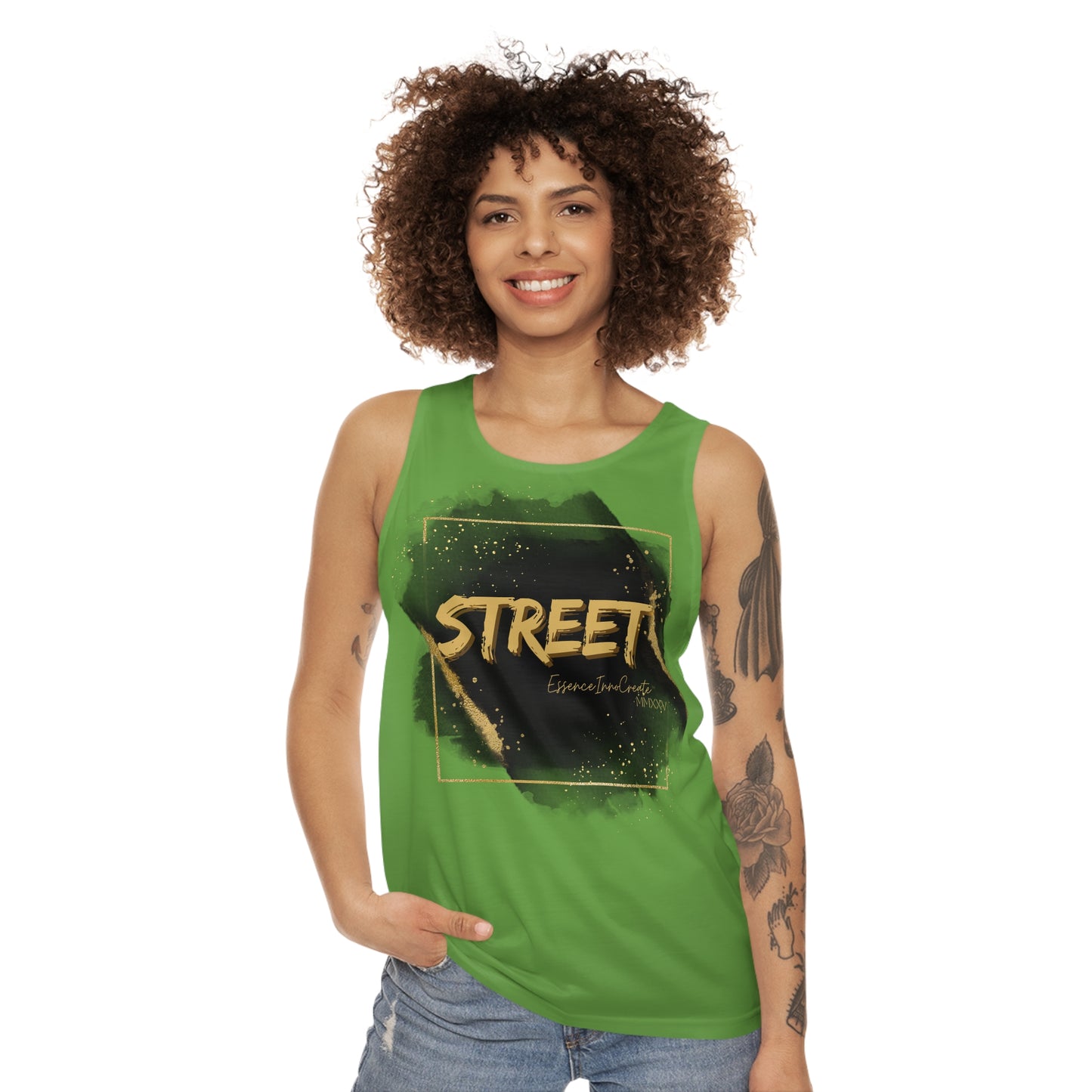 Street Wear Tank XXIV | EssenceInnoCreate | Light Green