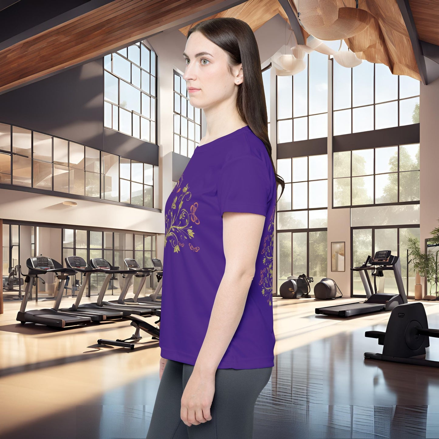 Butterfly Blossom Tee XVI | EssenceInnoCreate | Purple