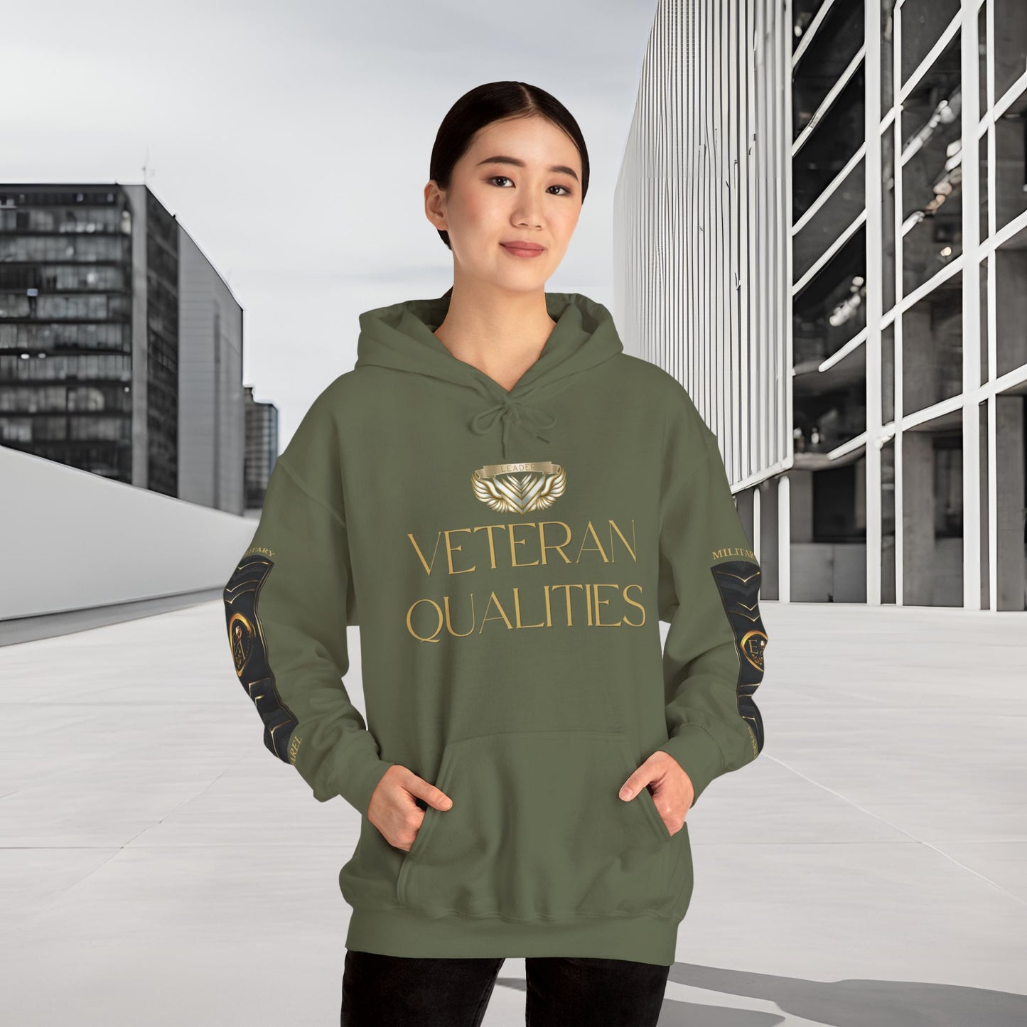 Leader Veteran Qualities Hoodie | Military Tribute