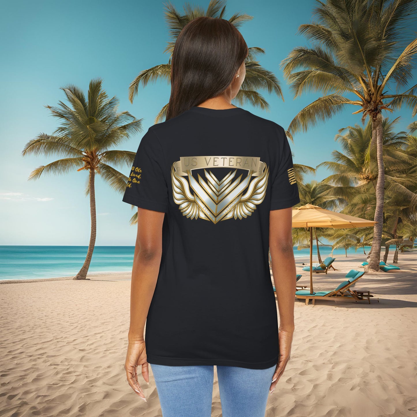 Essence Vintage Veteran Tee – Faded Black Tribute Tee