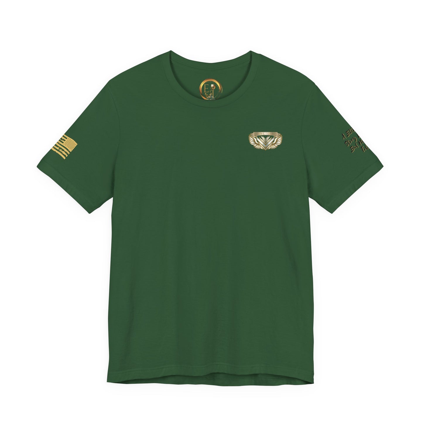 Essence Crest Veteran Tee | Honor, Strength, Quiet Legacy | 13 Colors