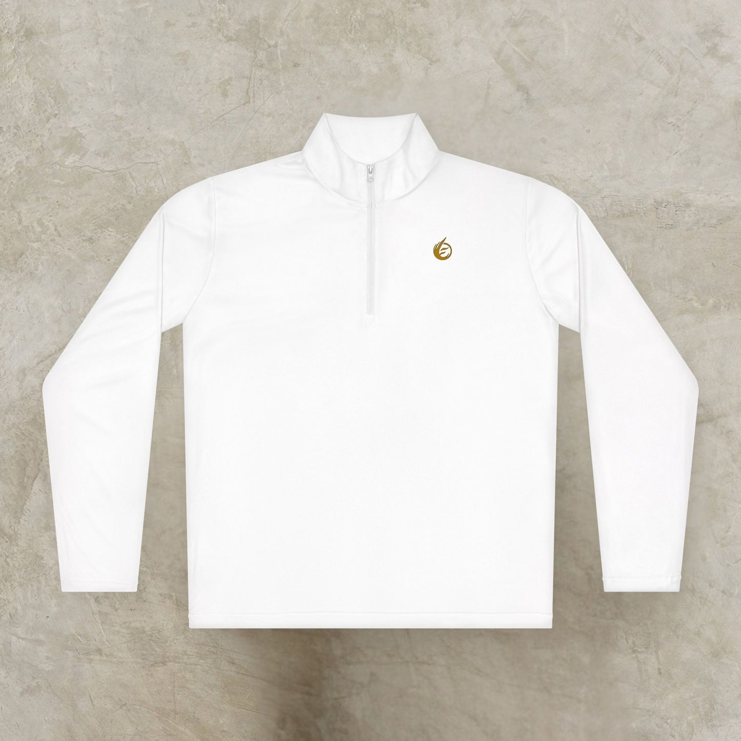 White long-sleeve shirt with a small 'EssenceInnoCreate' logo on a beige background