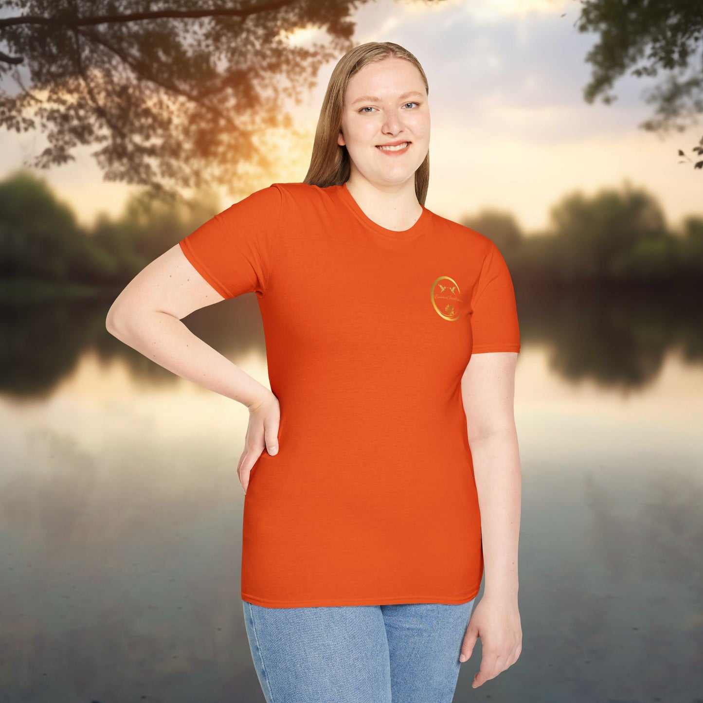 Orange Softstyle Tee | EssenceInnoCreate | Unisex Streetwear