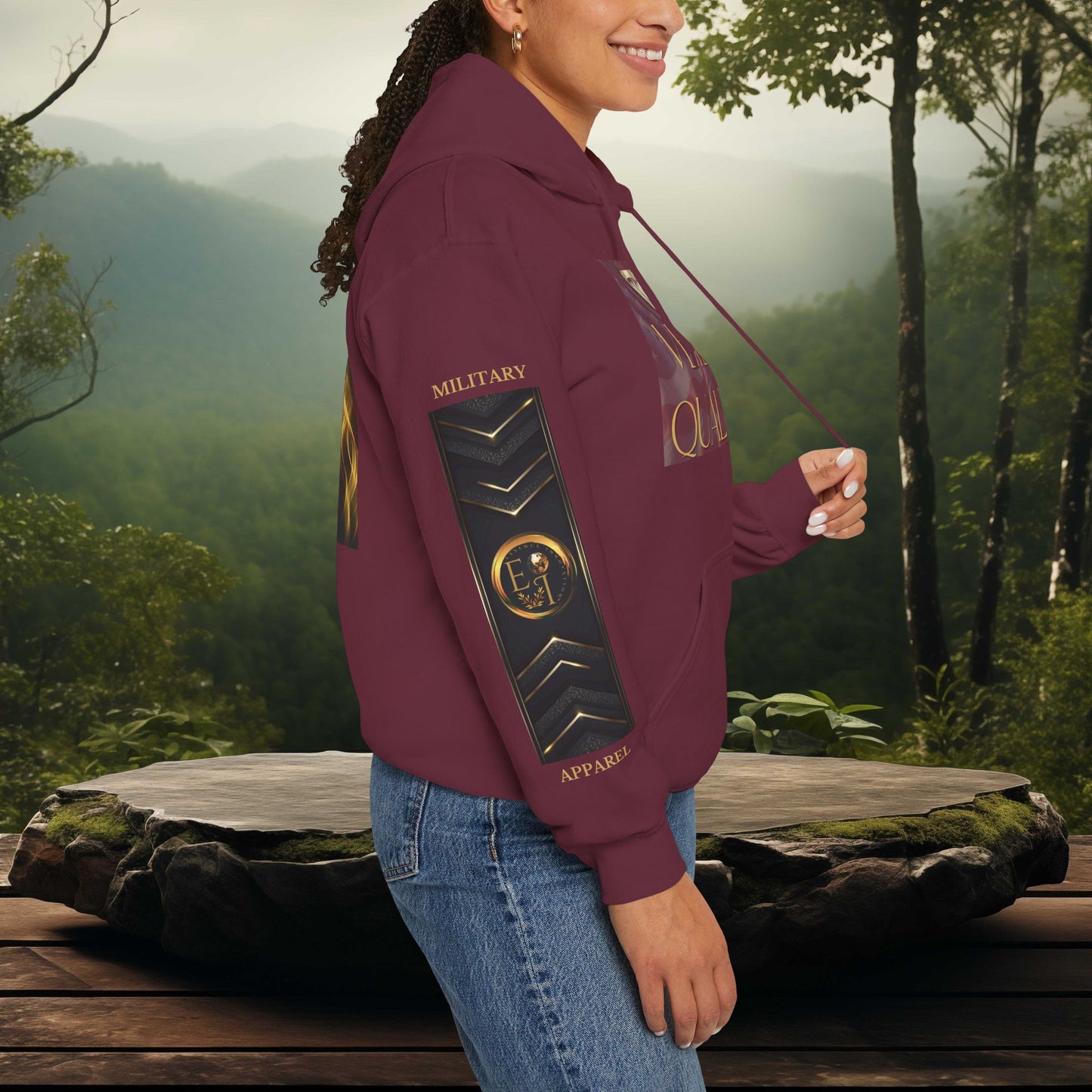 Leader Veteran Qualities Hoodie | Military Tribute Hoodie | VETERAN Leadership Sweatshirt