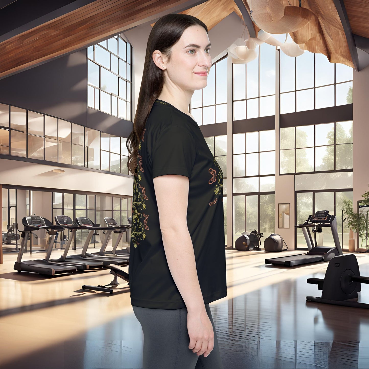 Butterfly Blossom Tee VII | EssenceInnoCreate | Black