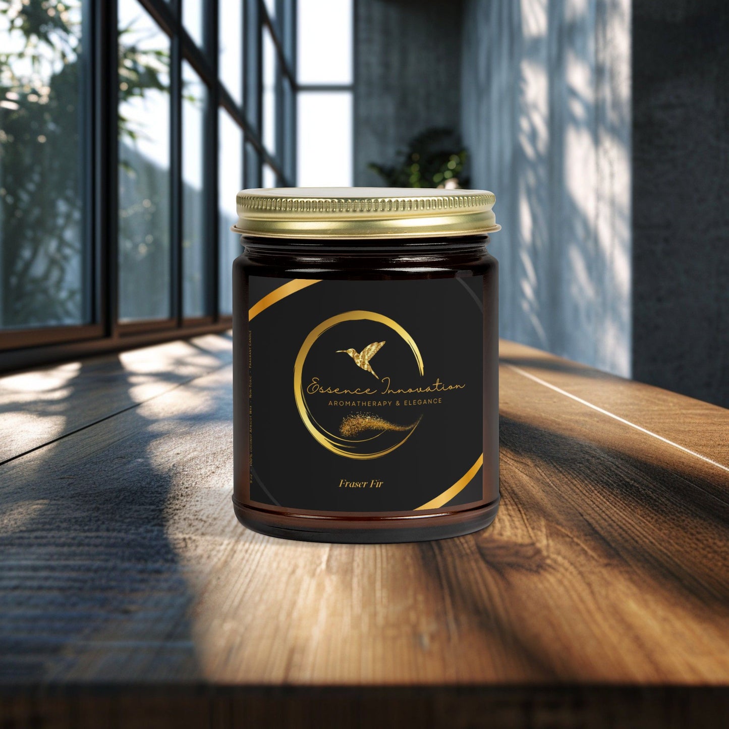 Aura Lux Gold Collection | Fraser Fir Scented Candle | 4oz, 9oz