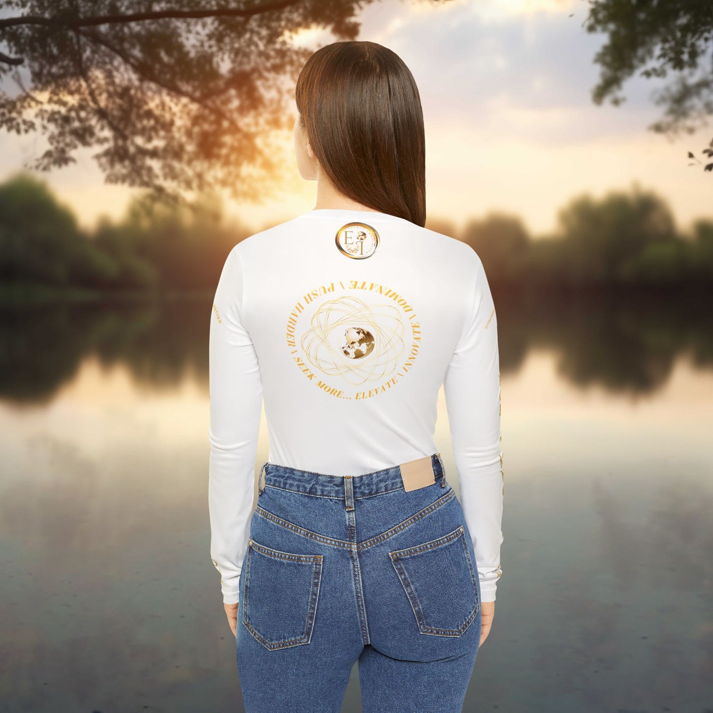 Seek More Performance VI | EI Sports LS V-Neck | White