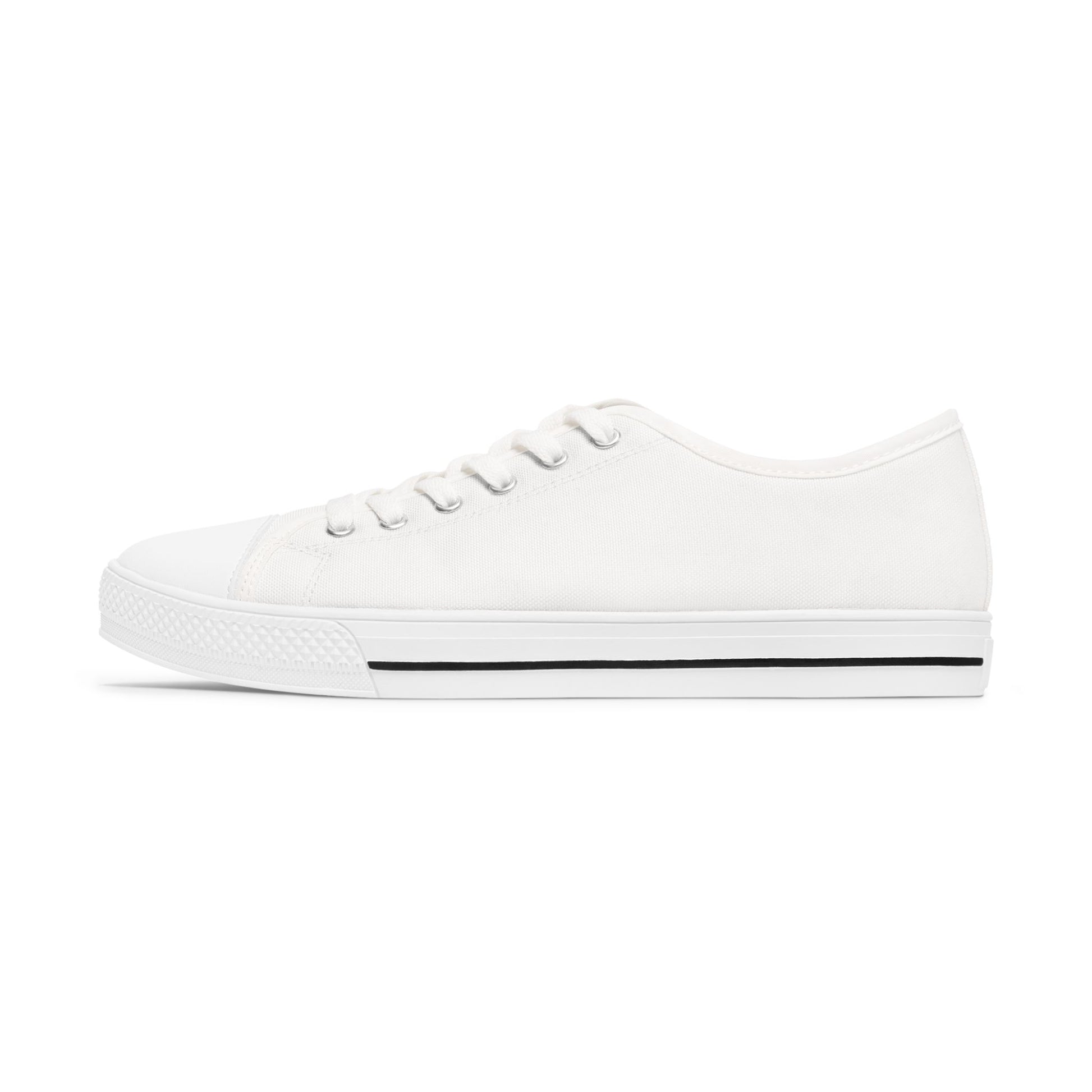 White Essence Innovation 'Street Vibes' sneaker with a white sole on a white background