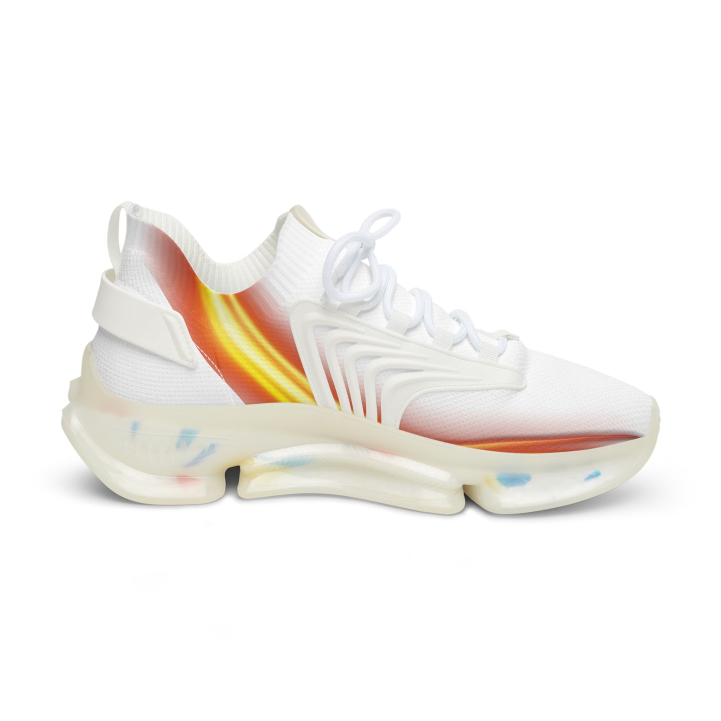 White Trendsetter Flame | Men’s Performance Sneakers | White Sole
