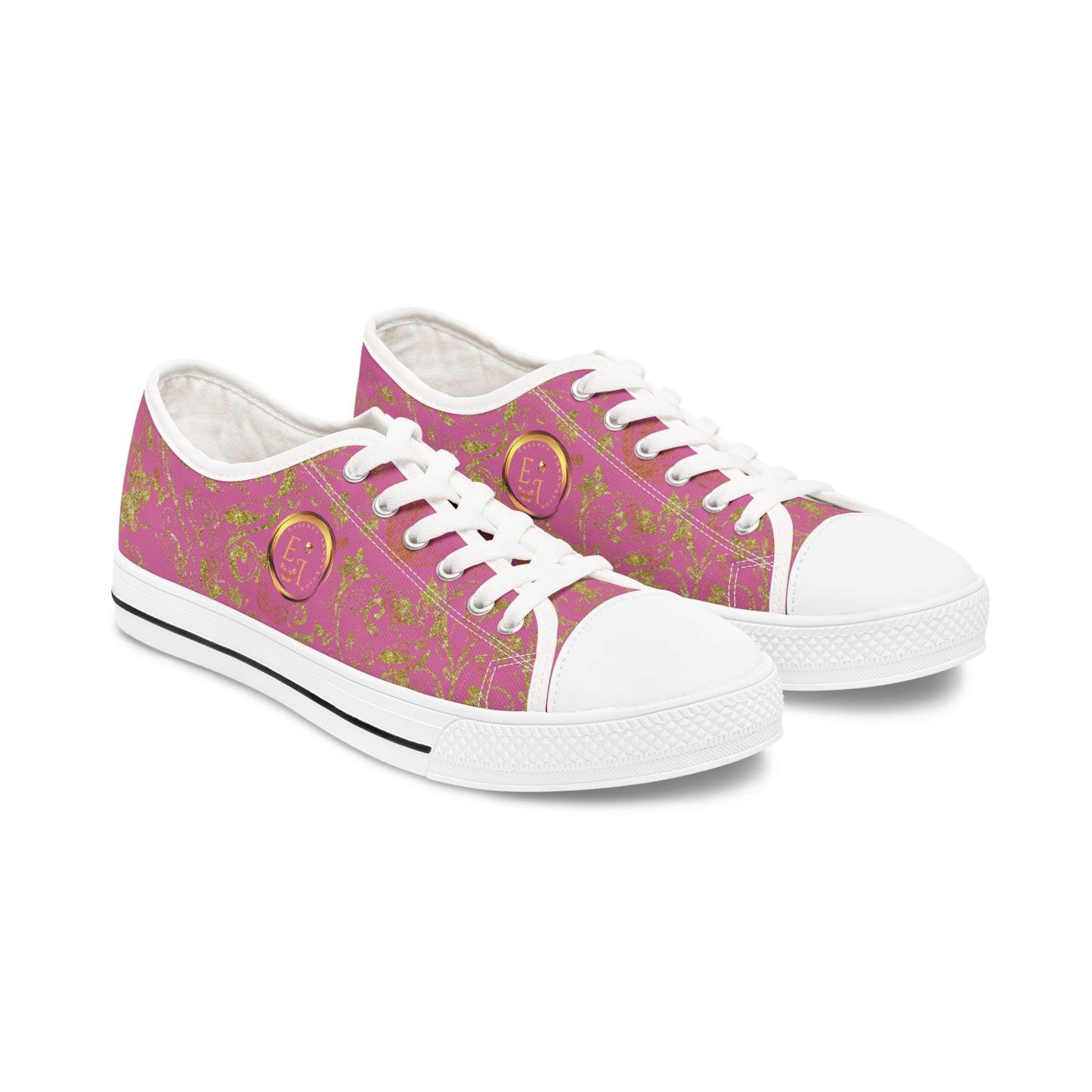 Ladies Bohemian Butterfly | Light Pink | White Sole LowTops