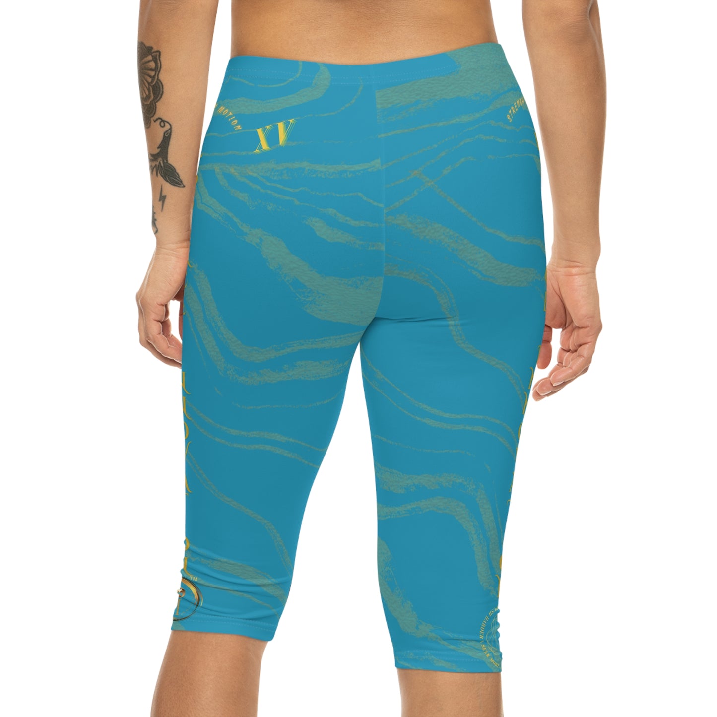 Seek More CLS XV | Capri Leggings | EI Sports | Turquoise