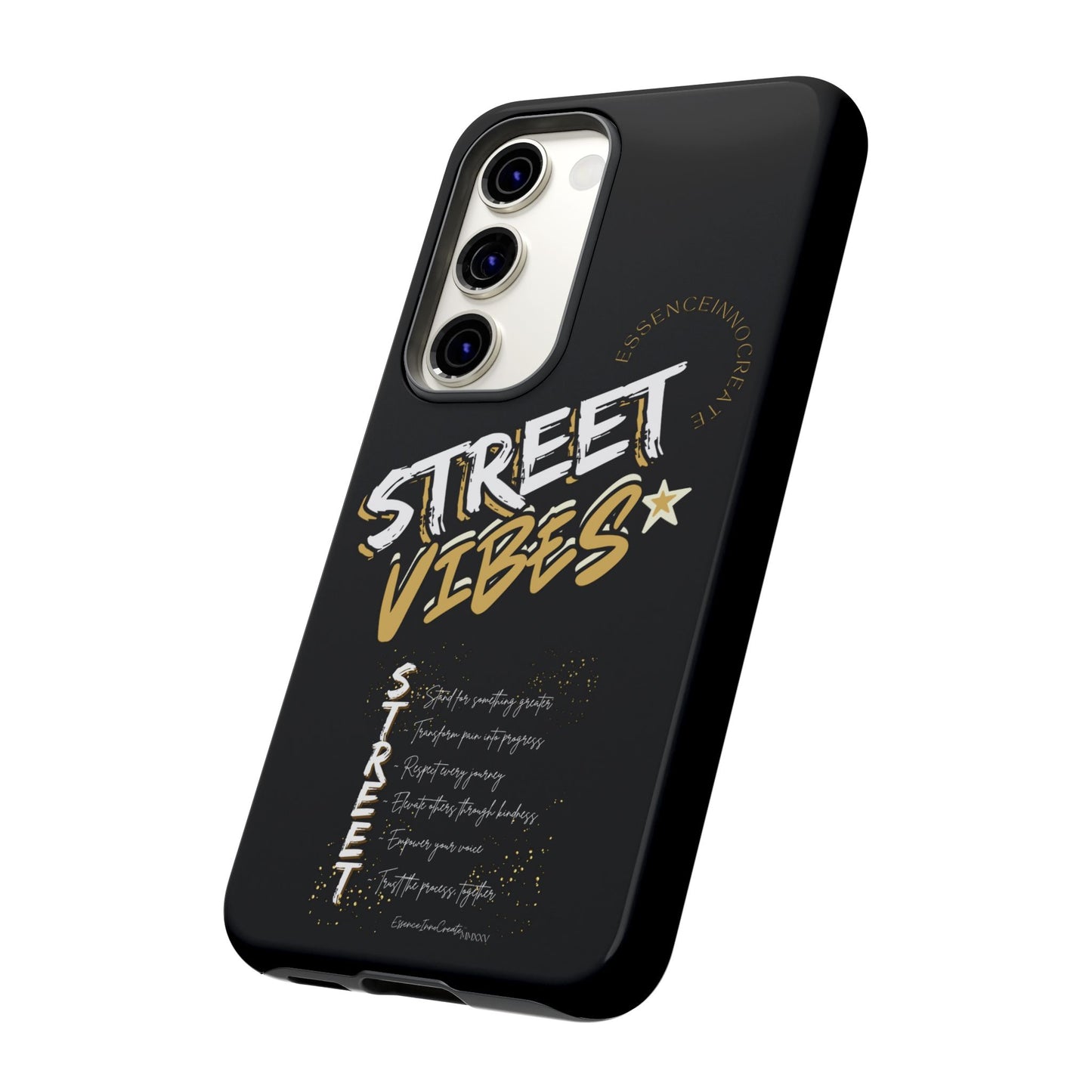 EssenceInnoCreate® Street Vibes Black Phone Case