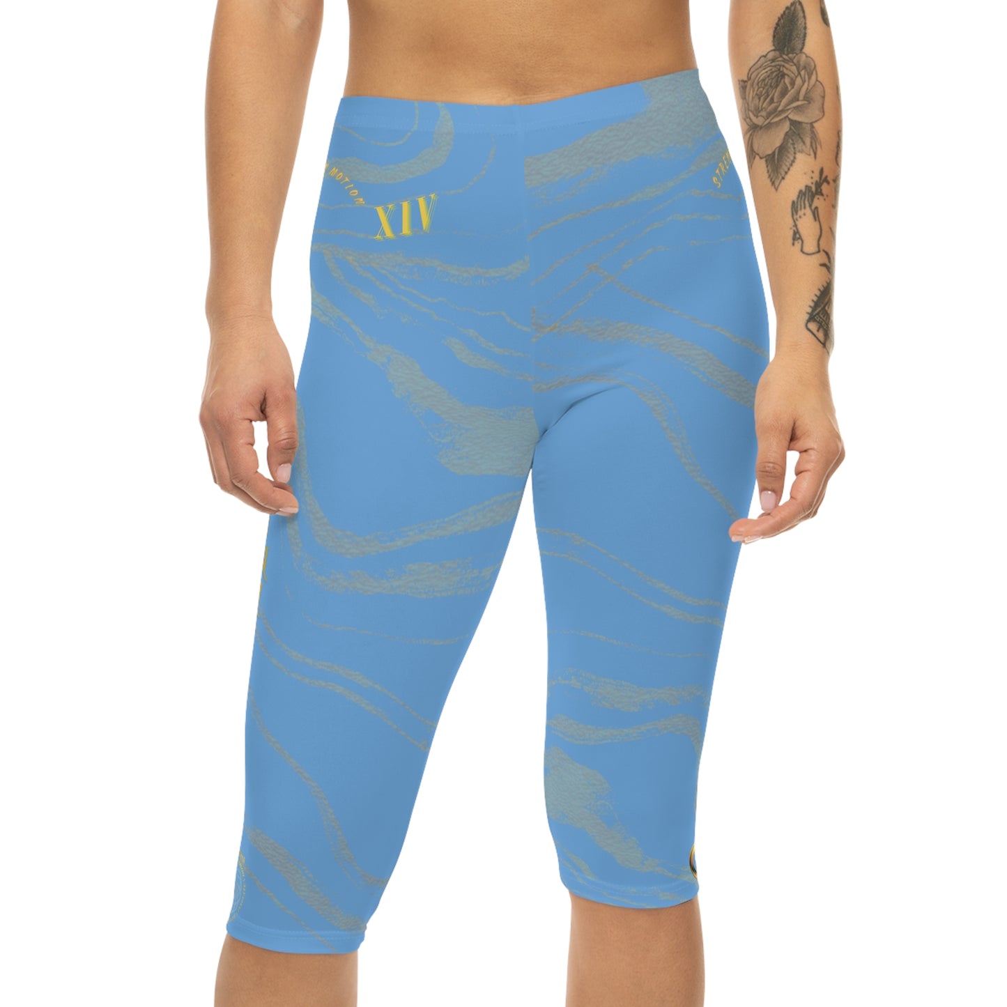 Seek More CLS XIV | Capri Leggings | EI Sports | Light Blue