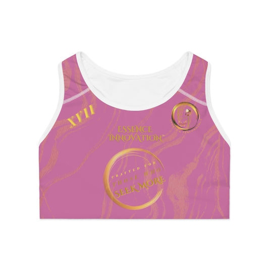 Seek More SBS XVII | EI Sports Bra Stripped | Light Pink