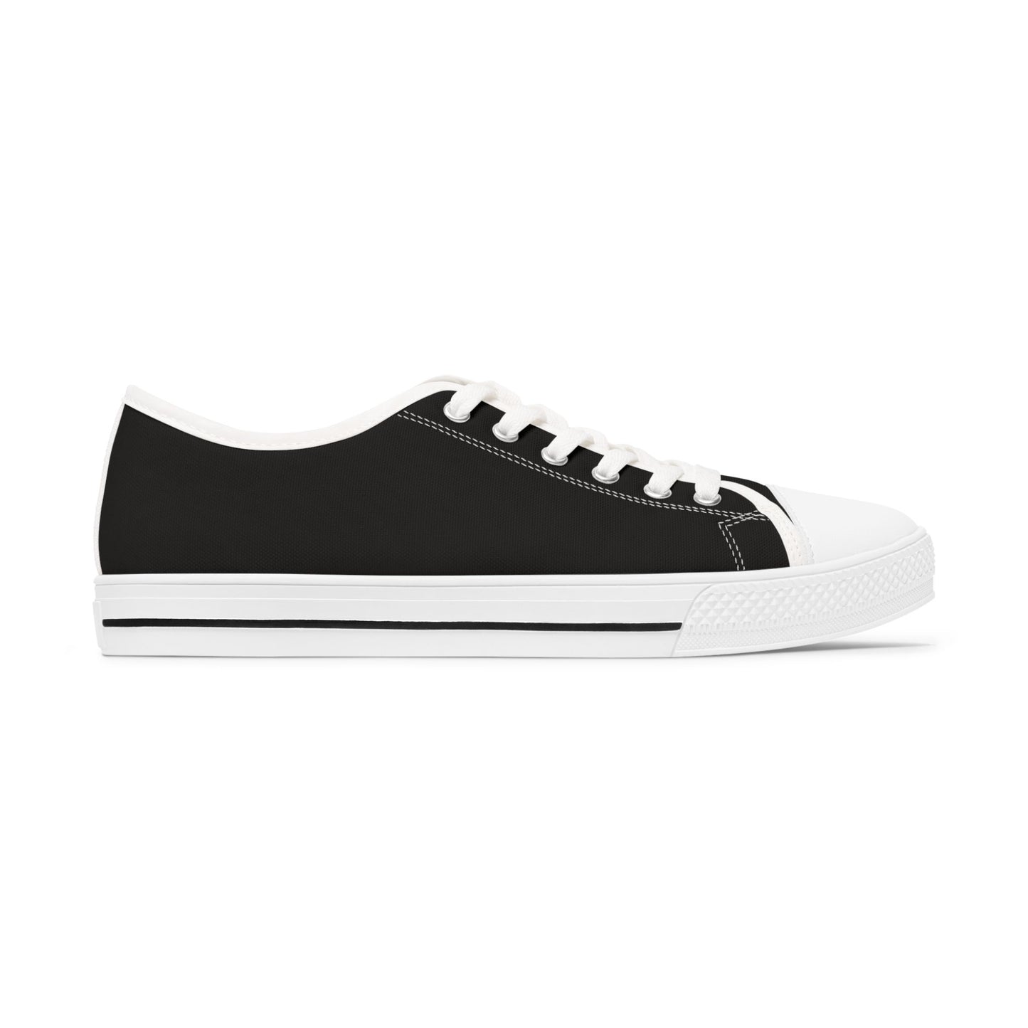 Black Essence Innovation sneaker with white logo on a white background