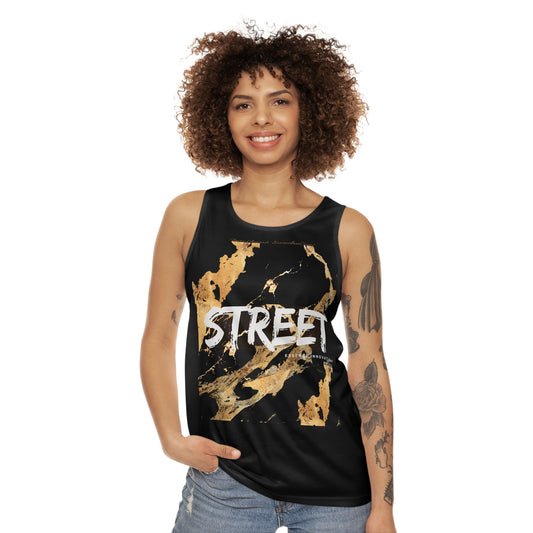 STREET Gold Graffiti VI | Unisex Tank Top | Black