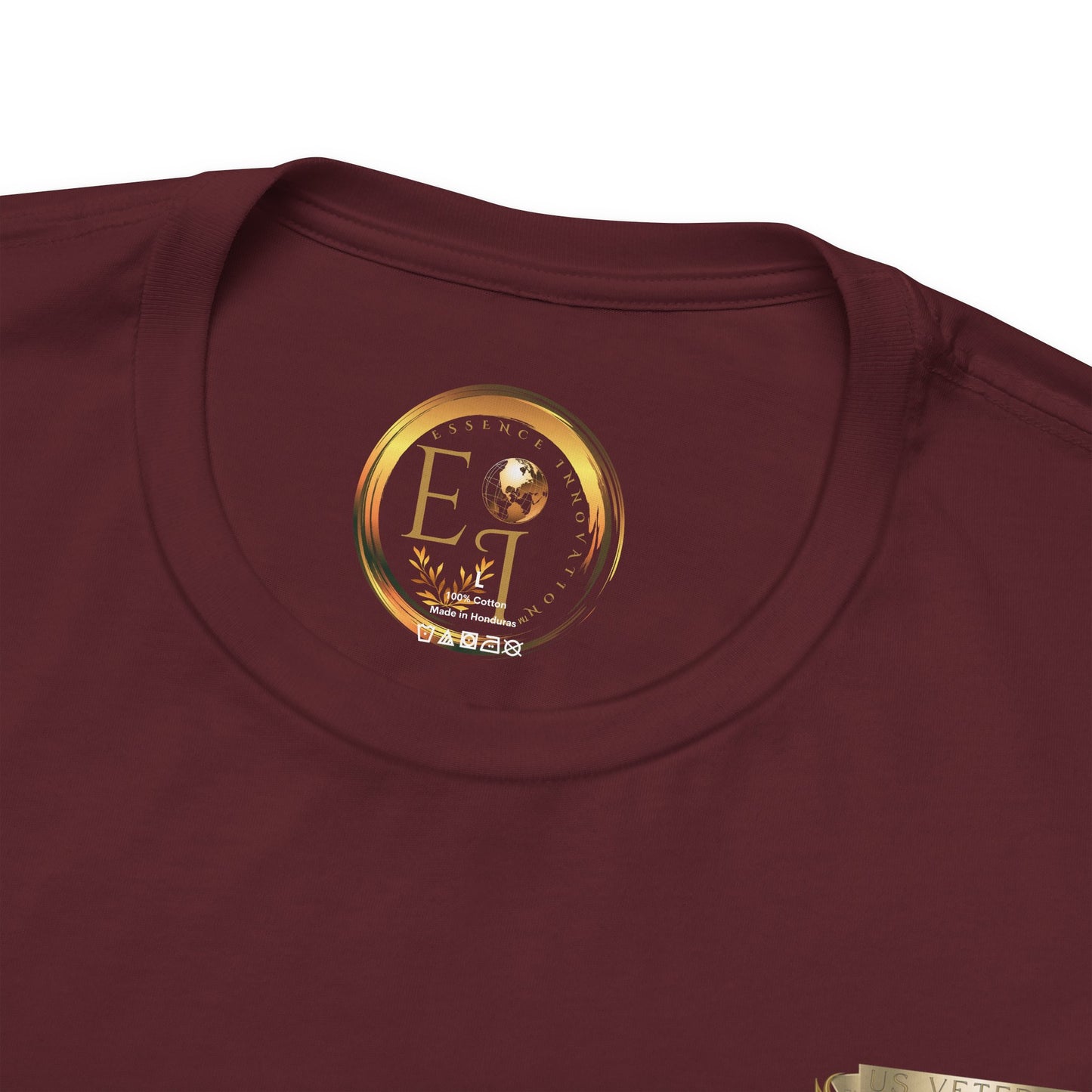 Essence Maroon Veteran Tee – Bold Patriotic T-Shirt