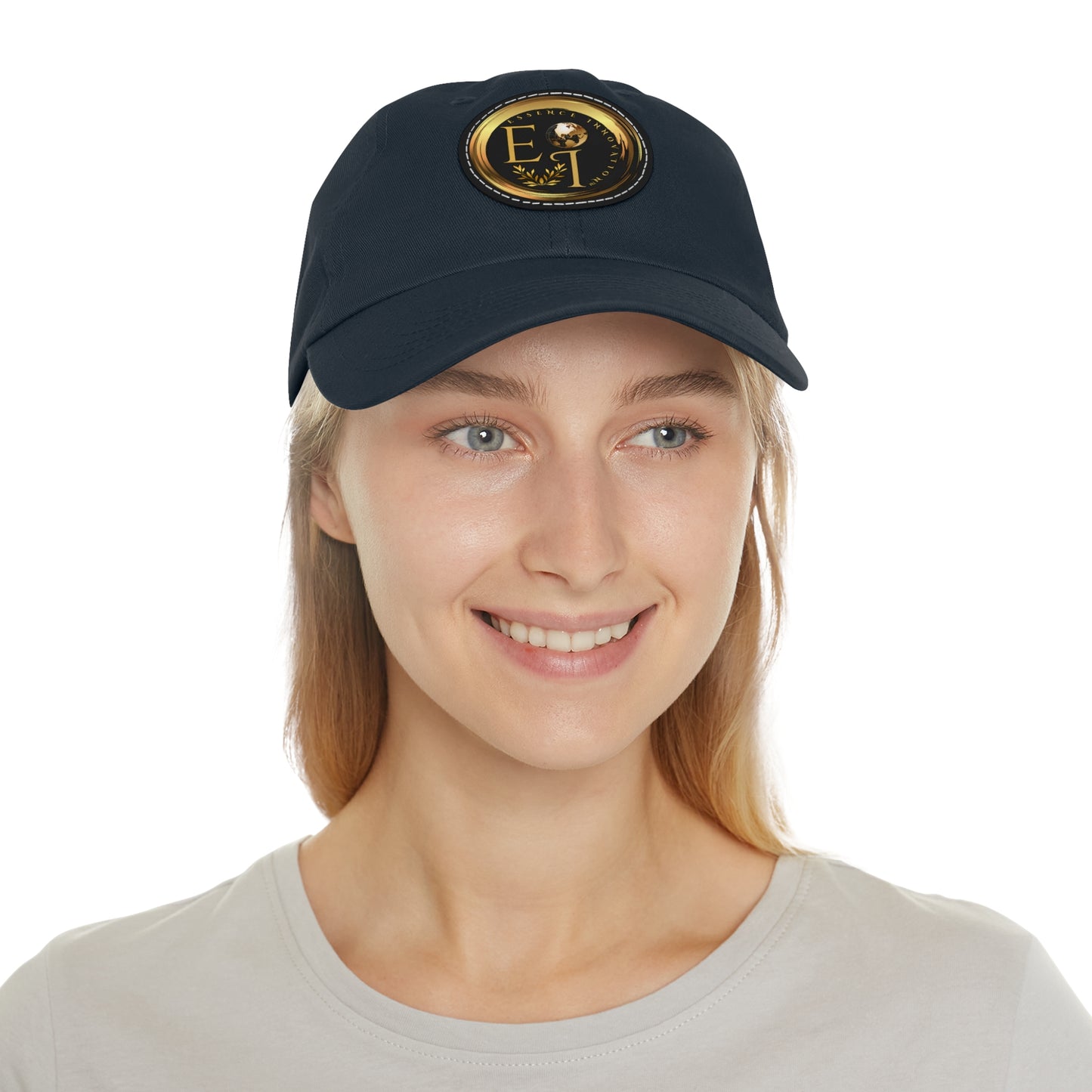 Dad Hat with Leather Patch – 6 Colors | Essence Innovation