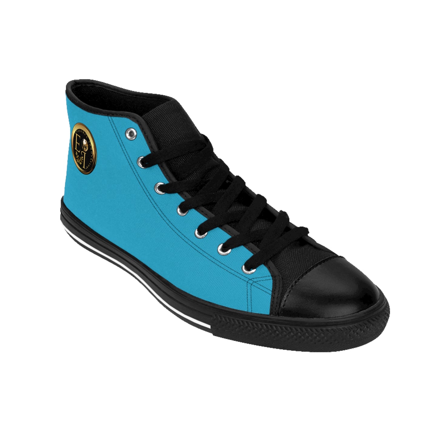Mens Classic HighTops XV | Black Sole | Turquoise