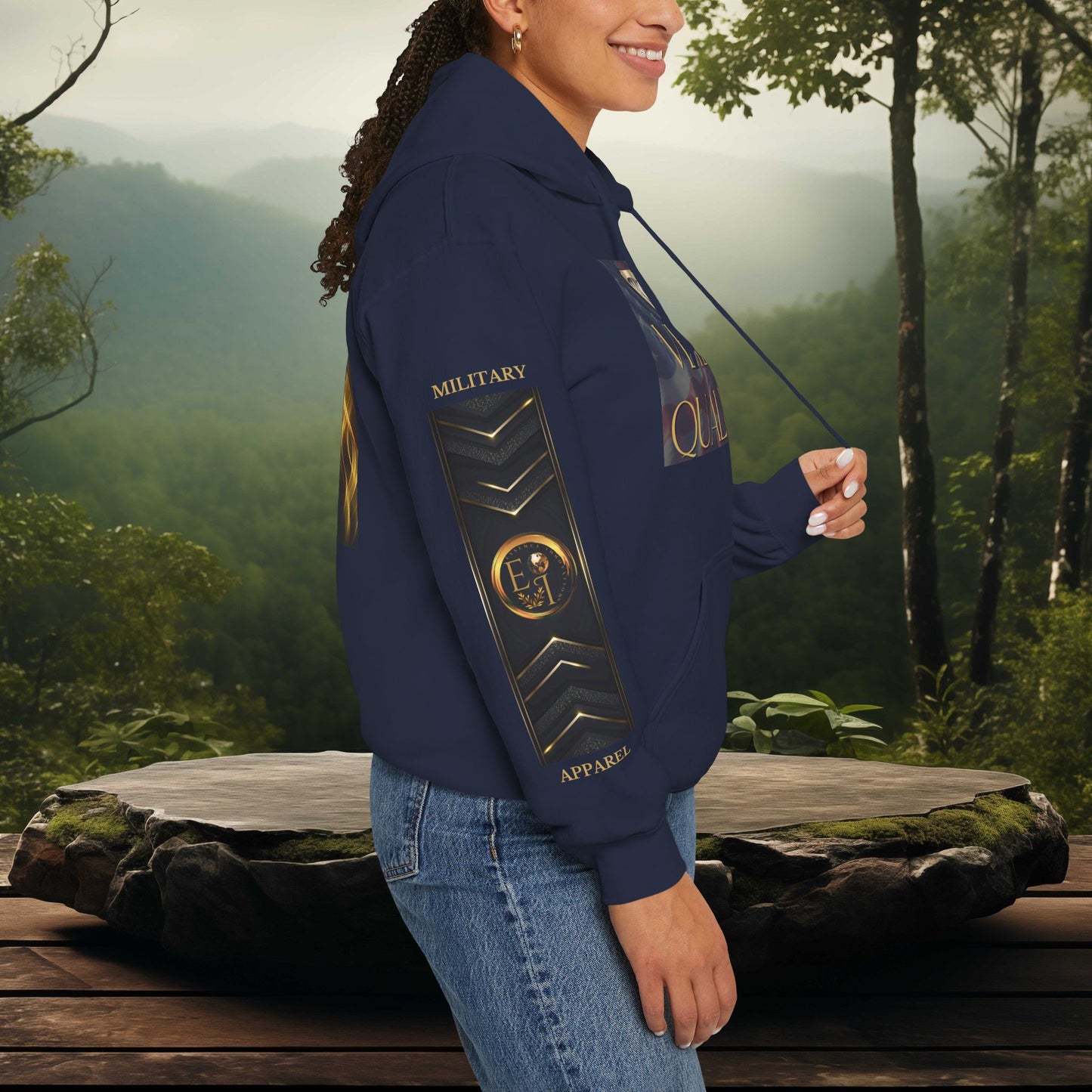 Leader Veteran Qualities Hoodie | Military Tribute Hoodie | VETERAN Leadership Sweatshirt