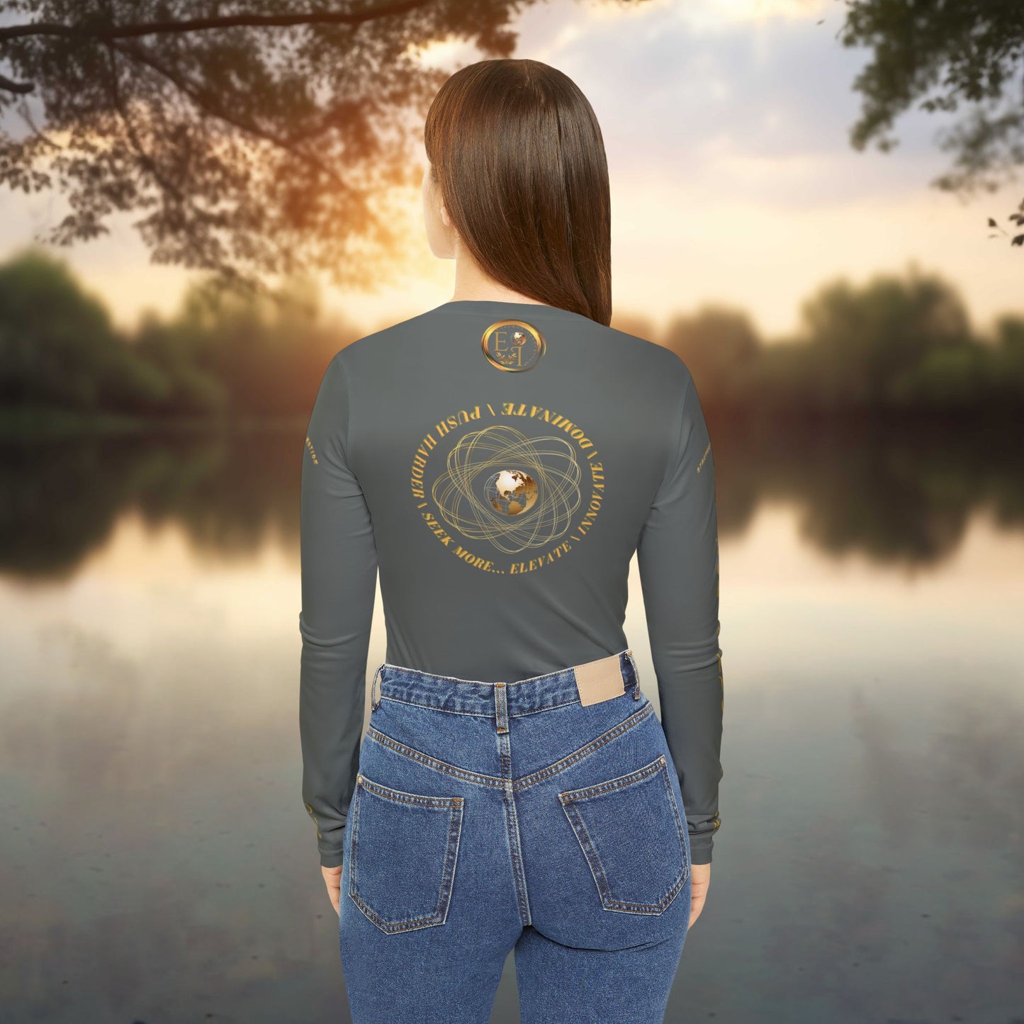 Seek More Performance VIII | EI Sports LS V-Neck | Dark Grey