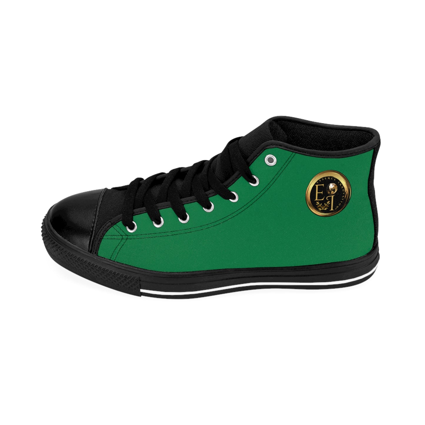 Mens Classic HighTops XII | Black Sole | Dark Green
